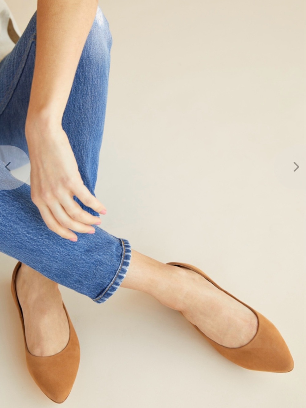 Nisolo Ava Ballerina Flat- Sand